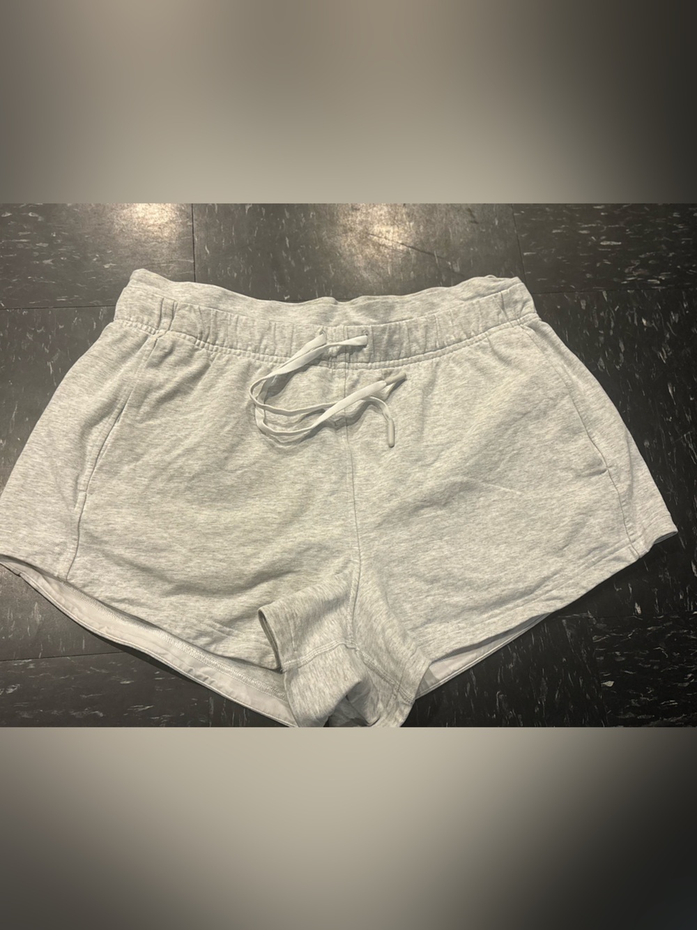 lululemon athletica Light Gray Kids Drawstring Sweatshorts